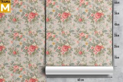 Vintage Nature Flowers Wallpaper