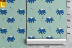 Carta da Parati fiori moderni natura pattern.