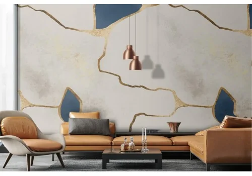 White and blue marble luxury surface wallpaper.