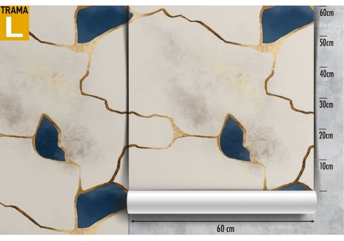 White and blue marble surface luxury wallpaper. 2