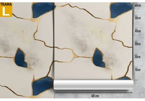 White and blue marble surface luxury wallpaper. 2