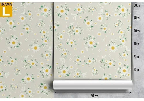 Daisy flowers vintage nature wallpaper. 2