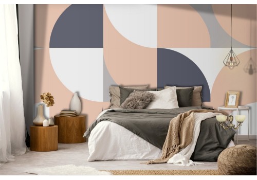 Geometric modern wallpaper decoration.