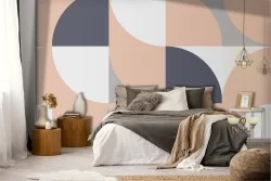 Carta da Parati decorazione moderna geometrica.