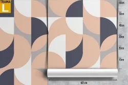 Carta da Parati decorazione moderna geometrica.