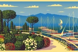 Carta da Parati Design e Stili Flora e Fauna Paesaggi e Natura Dipinti e Acquerelli Foglie e Fiori Giardini Natura