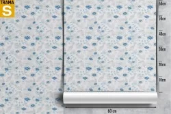 Wallpaper Design and Styles Flora and Fauna Flowers Leaves Modern Stylized