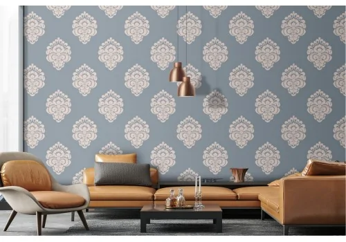 Damask wallpaper vintage design.