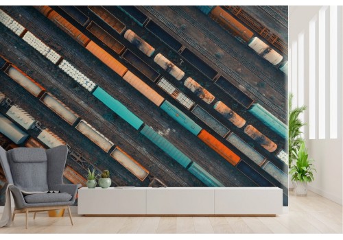 Wallpaper trains at station photography