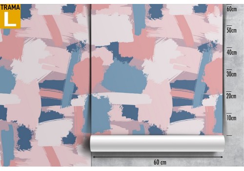Modern abstract pink and blue wallpaper. 2