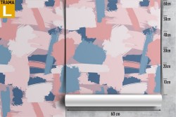 Modern abstract pink and blue wallpaper.