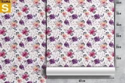 Carta da Parati Flora e Fauna Design e Stili Moderna Natura Fiori