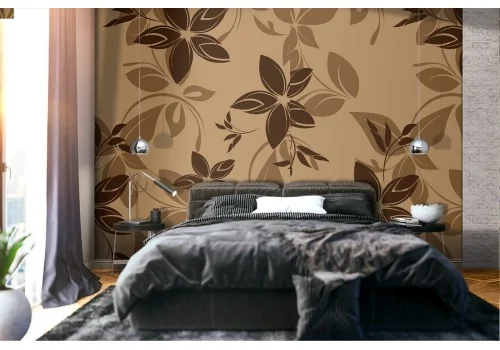 Modern stylized flower nature wallpaper.