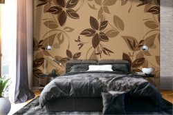 Modern stylized flower nature wallpaper.