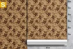 Carta da Parati Design e Stili Flora e Fauna Fiori Natura Stilizzata