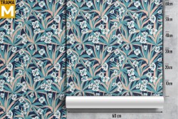 Modern Tropical Nature Leaves Wallpaper