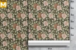 Carta da Parati Fiori Natura Vintage