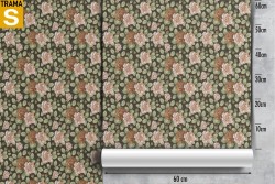 Carta da Parati Design e Stili Flora e Fauna Fiori Natura Vintage