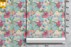 Carta da Parati Fiori Moderna Tropicale Natura