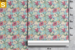 Carta da Parati Design e Stili Flora e Fauna Fiori Moderna Tropicale Natura