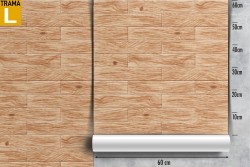 Wallpaper with parquet wood plank surface.