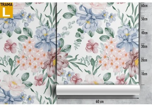 Refined flowers vintage nature wallpaper. 2