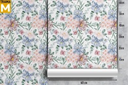 Vintage Nature Flowers Wallpaper