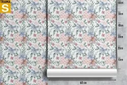 Wallpaper Design and Styles Flora and Fauna Flowers Nature Vintage