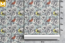 Wallpaper Animals Nature Stylized Flowers