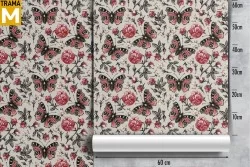 Wallpaper Animals Nature Flowers Vintage