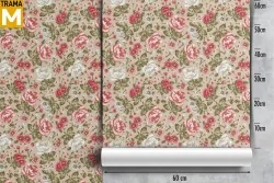 Vintage Nature Flowers Wallpaper