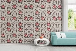 Vintage nature red roses wallpaper.