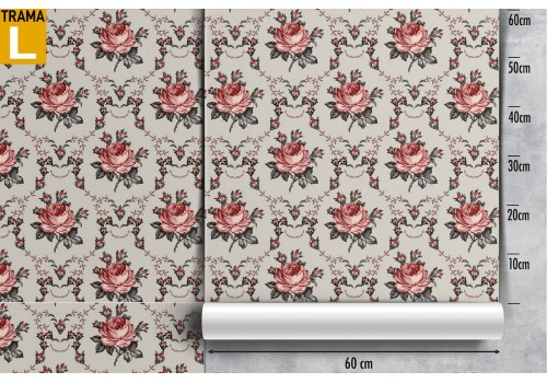 Vintage nature red roses wallpaper. 2