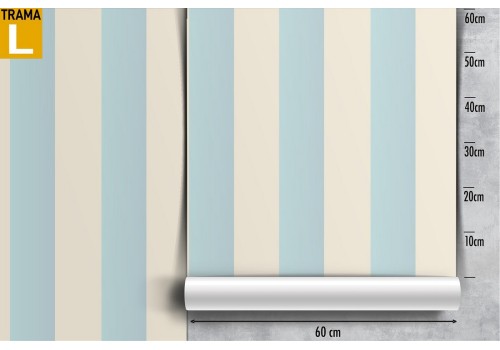 Classic white and blue striped wallpaper. 2