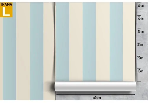 Classic white and blue striped wallpaper. 2