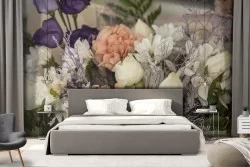 Vintage Nature Flowers Wallpaper