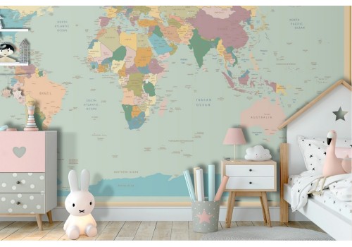 Carta da Parati mappamondo globo geopolitico 2