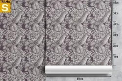 Carta da Parati Design e Stili Flora e Fauna Fiori Natura Vintage
