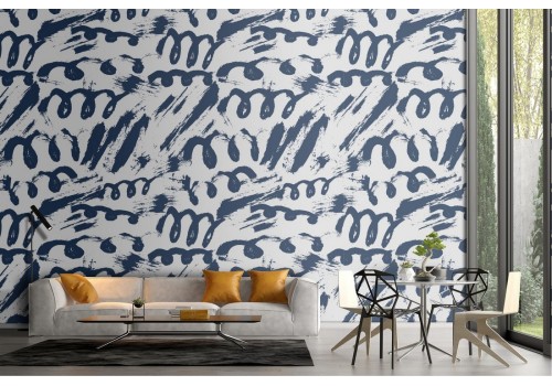 Wallpaper abstract decoration painted stripes and waves.