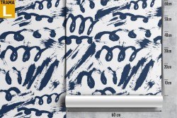 Wallpaper abstract decoration painted stripes and waves.