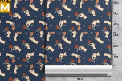 Modern Nature Flowers Wallpaper