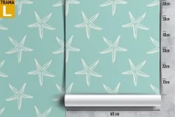 Wallpaper stylized starfish nature.