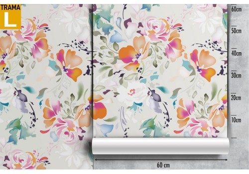 Carta da Parati fiori design moderno natura. 2