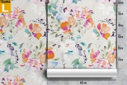 Floral wallpaper modern design nature.