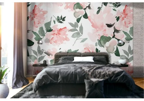 Pink flowers nature wallpaper.