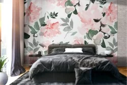 Nature Wallpaper with pink flowers.