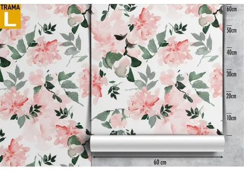 Carta da Parati natura fiori rosa. 2