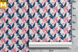 Modern Stylized Nature Leaves Wallpaper