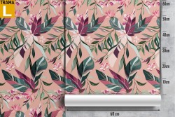 Carta da Parati foglie natura moderna pattern.