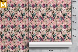 Modern Leaves Wallpaper